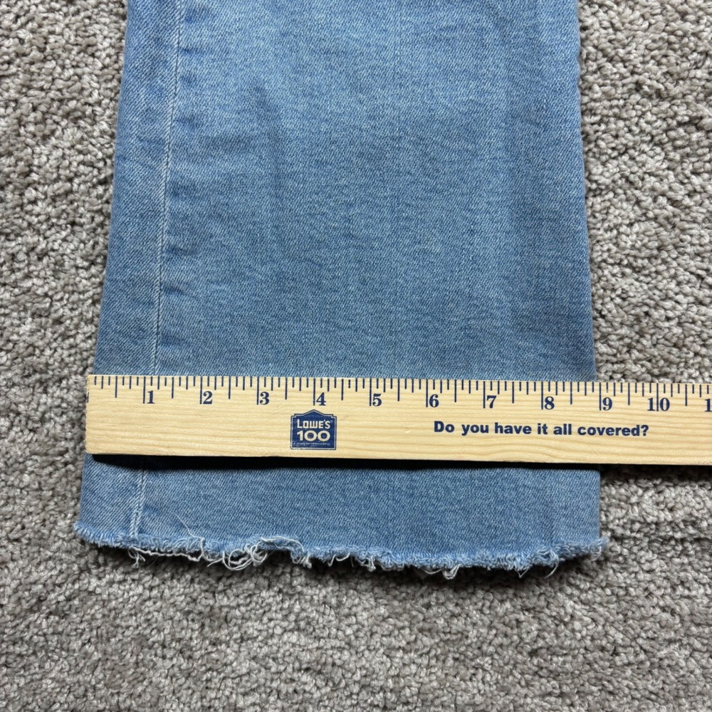 Mother The Weekender Fray California Cruiser Flare Jeans Light Wash 27 High Rise - Picture 6 of 10